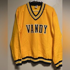 Vintage Vanderbilt/ Vandy V-neck Russel Athletic Sweatshirt Large